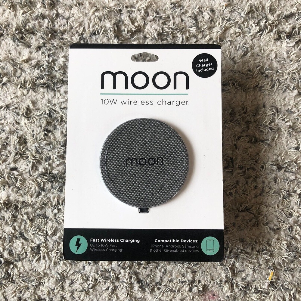 Moon 10w‎ Wireless Charger ( Gray )